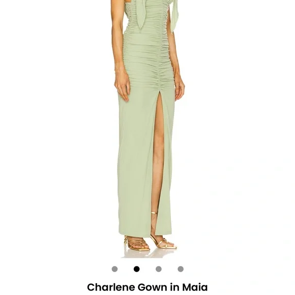 Charlene Gown in Maia - Green - Picture 2 of 8